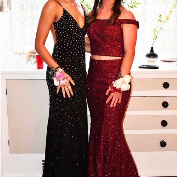 Jovani Black Beaded Prom Dress - Picture 2 of 5